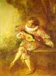 Serenader - Antoine Watteau (1684-1721)